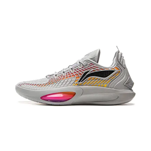 Li Ning JB3 Coverage Anti Rollover Low top Basketball Shoes Men's Gray Red
