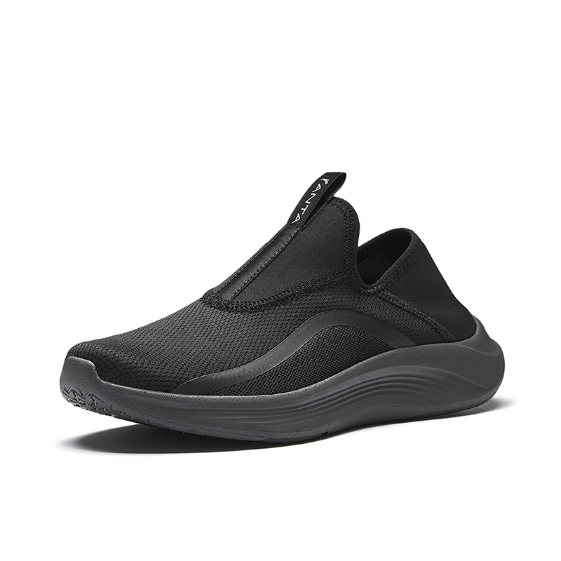 CHAOJIANTA Non slip Lightweight Low top Slip on Training Shoes Men’s Black