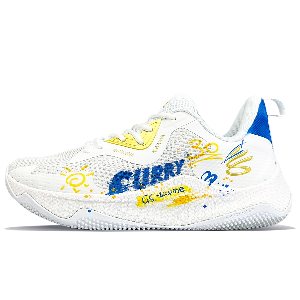 Under Armour Curry Splash 3 Slip Resistant Slip Resistant Low top Basketball Shoes Men’s White Yellow