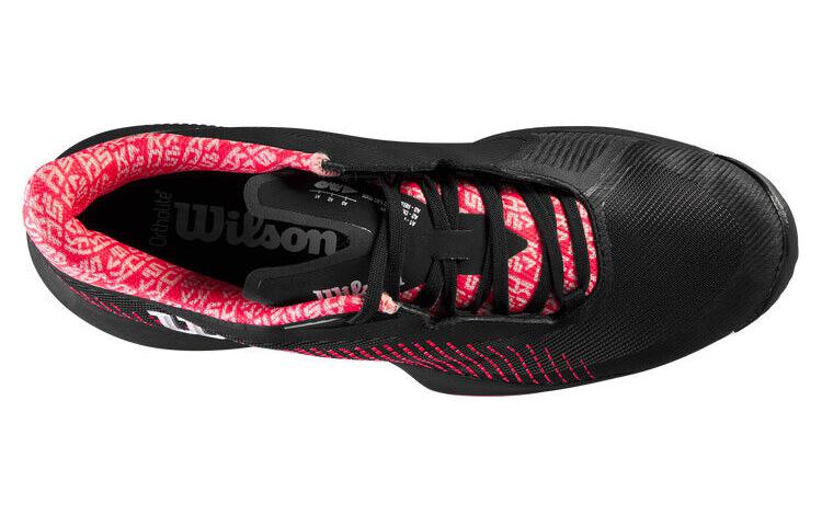 Wilson Rush Pro Cushioning Abrasion Resistant Cushioning, Wear Resistant Low top Tennis Shoes Women’s Black Red