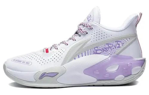 Li Ning Storm 2022 V2 Cushioning Slip Resistant Abrasion Resistant Mid top Performance Basketball Shoes Men's