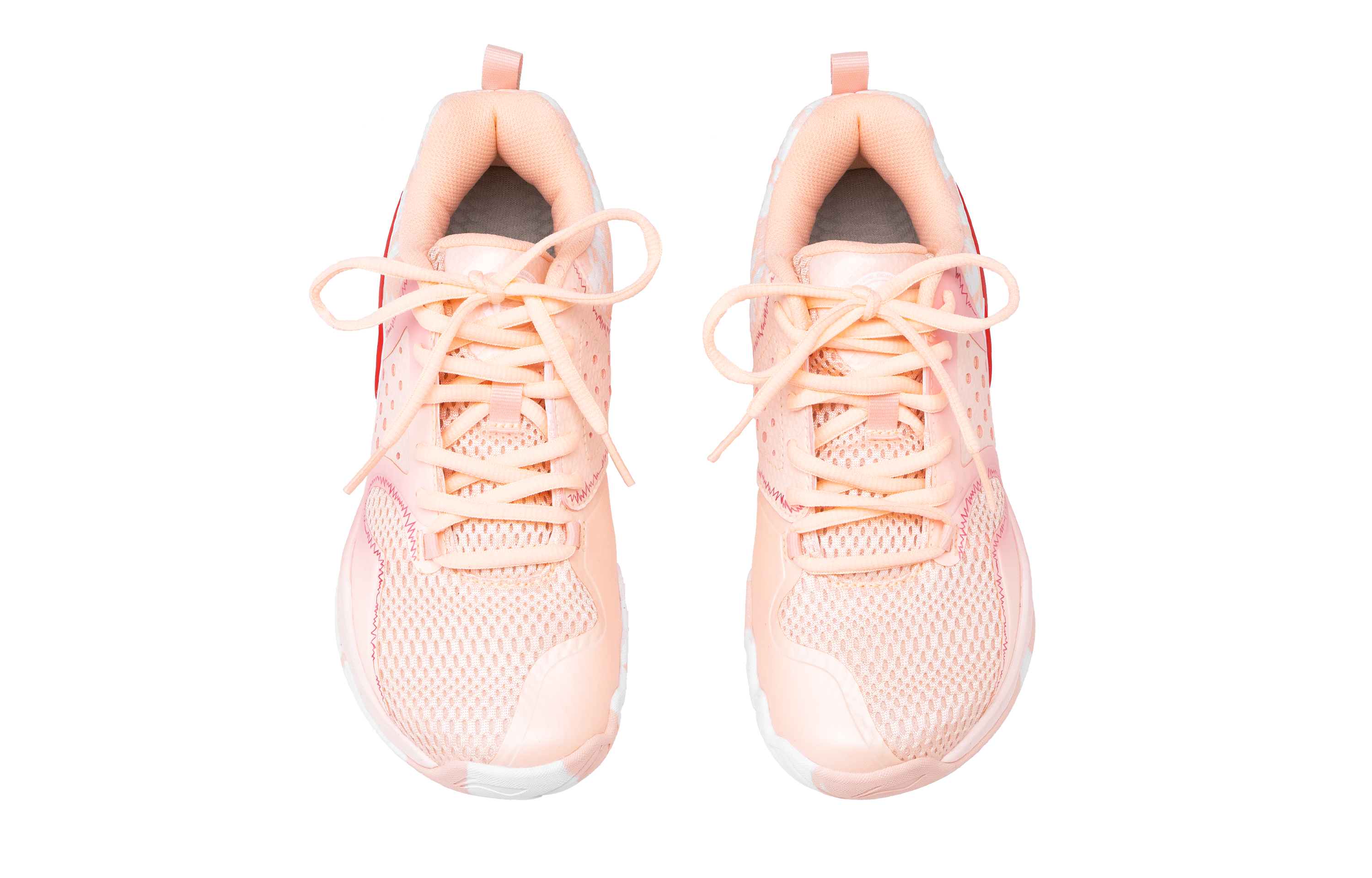 Li Ning Halberd TD Cushioning Slip Resistant Rebound Low top Badminton Shoes Women’s Pink