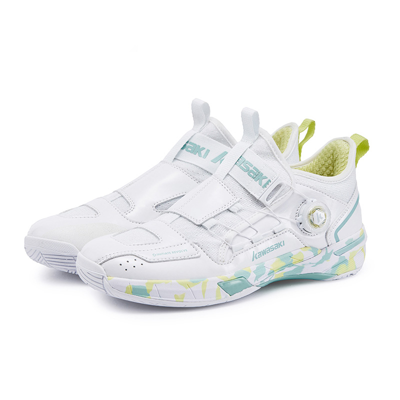 Kawasaki Rubber Abrasion Resistant Mid top Badminton Shoes Unisex