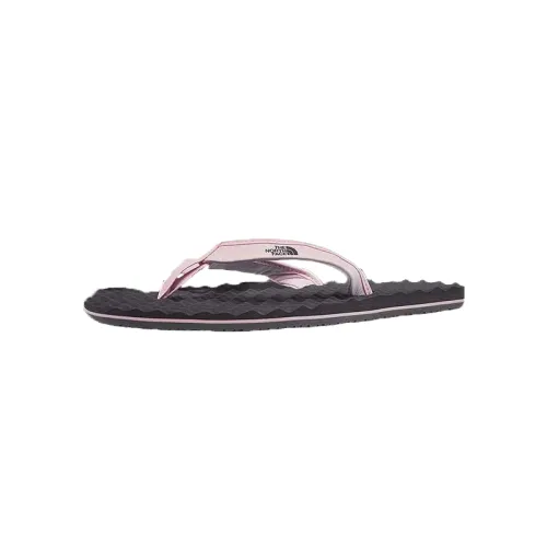 THE NORTH FACE Rubber Sole Abrasion Resistant Flip Flops Women's Gray Pink