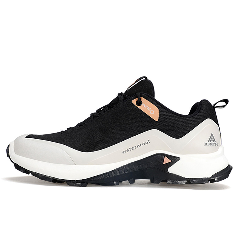 HUMTTO Cushioning Slip Resistant Abrasion Resistant Low top Mountaineering Shoes Men’s Black Rice Gray