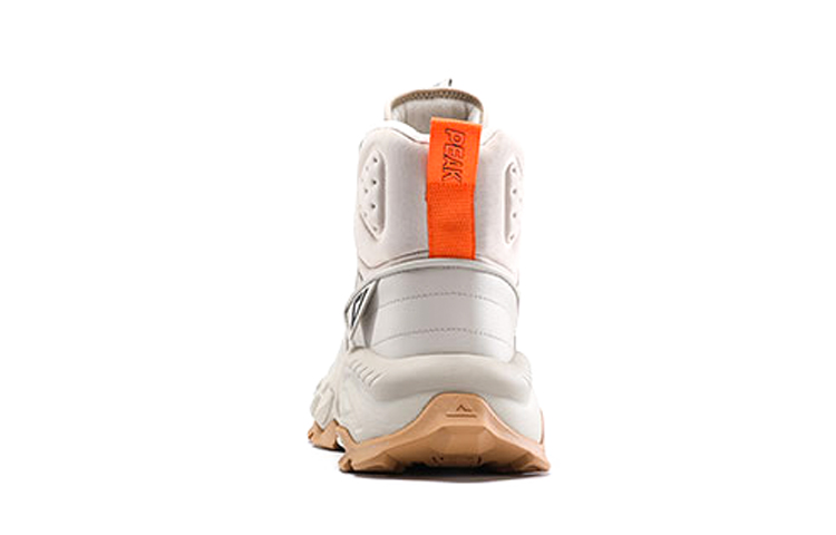 PEAK Taichi Journey MAX Cushioning Slip Resistant Abrasion Resistant High top Hiking Shoes Men’s Beige Gray