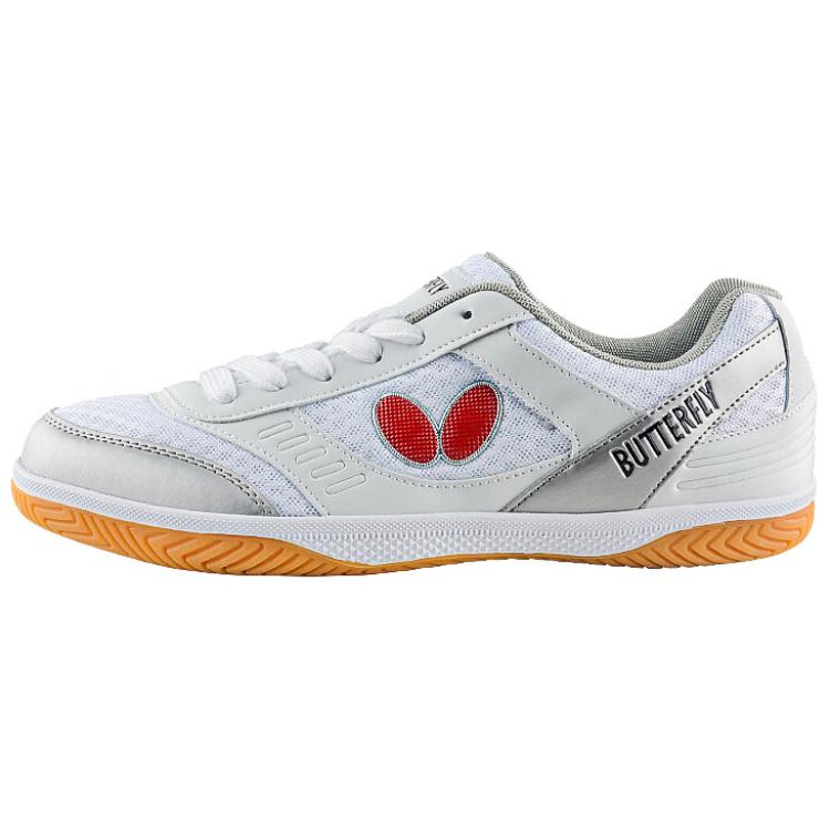 Butterfly Slip Resistant Low top Training Shoes Unisex White Silver