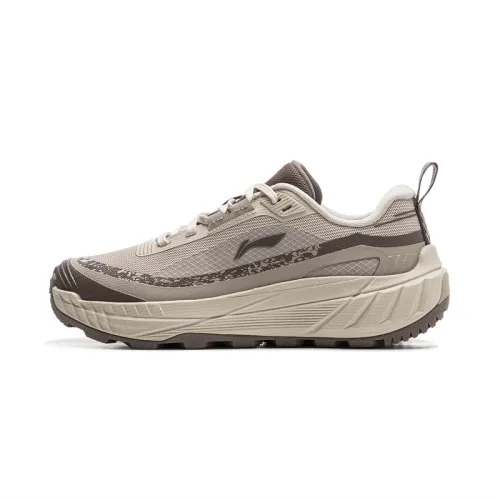 Li Ning Outdoor CF Tracing, Yijie Lite 2.0 Abrasion Resistant Support Low top Hiking Shoes Women's Beige