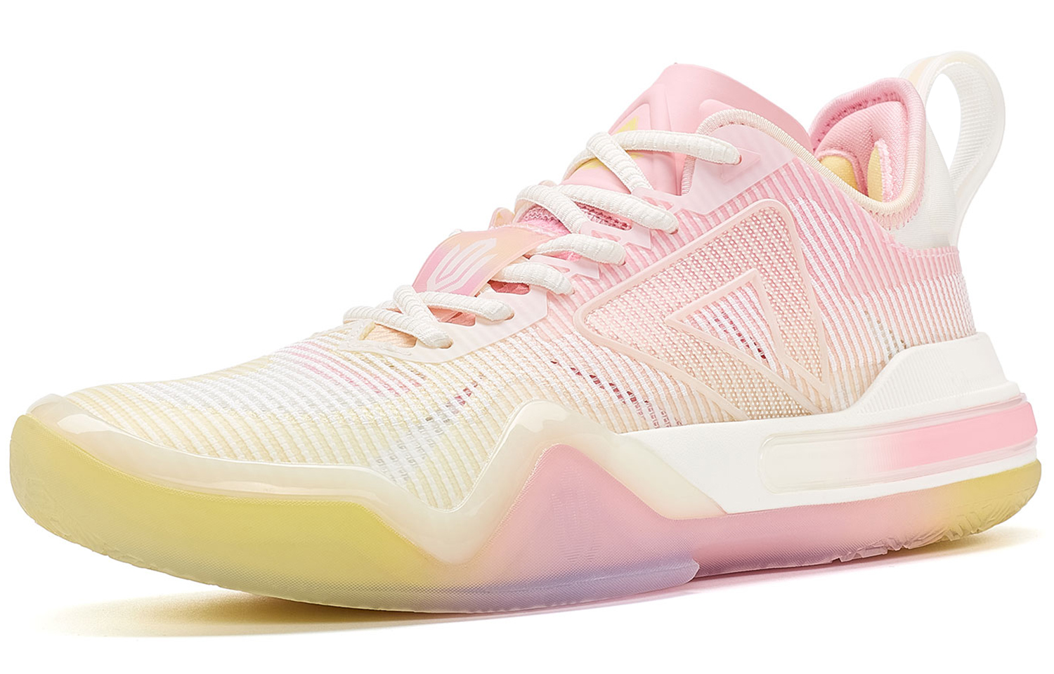 PEAK Andrew Wiggins AW1 Replaceable Edition, Taichi Surge Low top Performance Basketball Shoes Women’s Light Pink