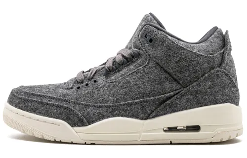 Jordan Air Jordan 3 Retro Wool mid-top retro basketball shoes men's gray