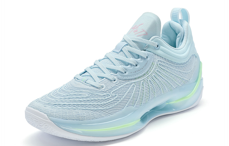 XTEP YUNYUN 8Pro Slip Resistant Low top Basketball Shoes Men’s Misty Blue