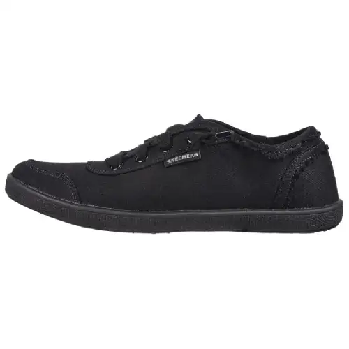Skechers Bobs B Cute Cushioning Mid top Canvas Shoes Women's Black