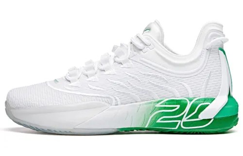 Anta Anta GH1 Low Hayward home color wear-resistant and breathable low-top basketball shoes men's white and green