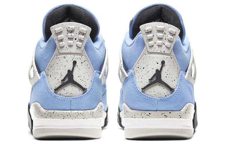 Мужские кроссовки Jordan Air Jordan 4 "University Blue" (черно-сине-белые) — Чёрный / синий / белый — фото 5
