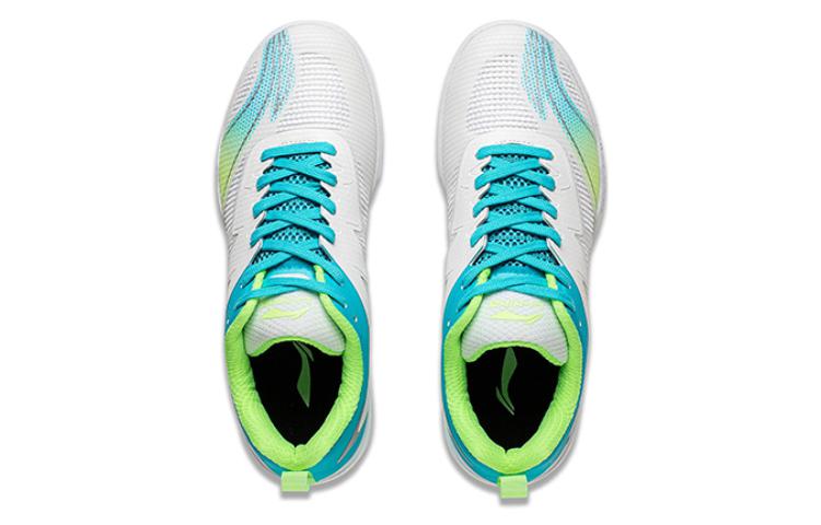 Li Ning Cushioning Functional Classification Cushioning Functionality Low top Table Tennis Shoes Unisex White Blue
