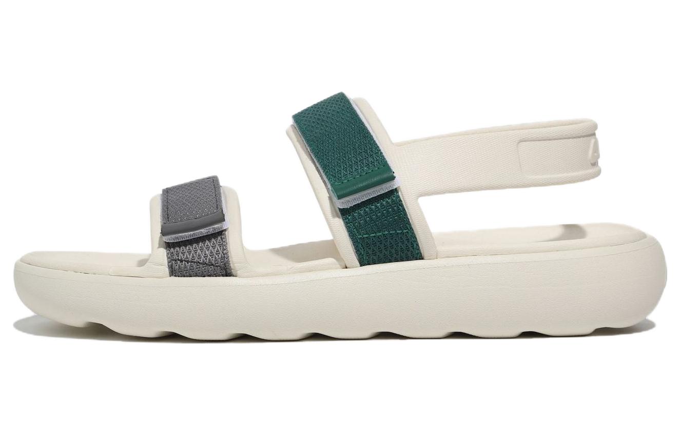 FILA Drifter Tube Sandals Slip Resistant Abrasion Resistant Sports Sandals Unisex Beige Gray Korean Style