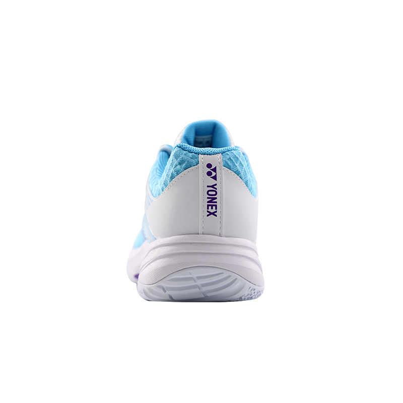 YONEX Textile, Synthetic Leather Comfortable Round Toe Low top Badminton Shoes Men’s Light Gray Blue White