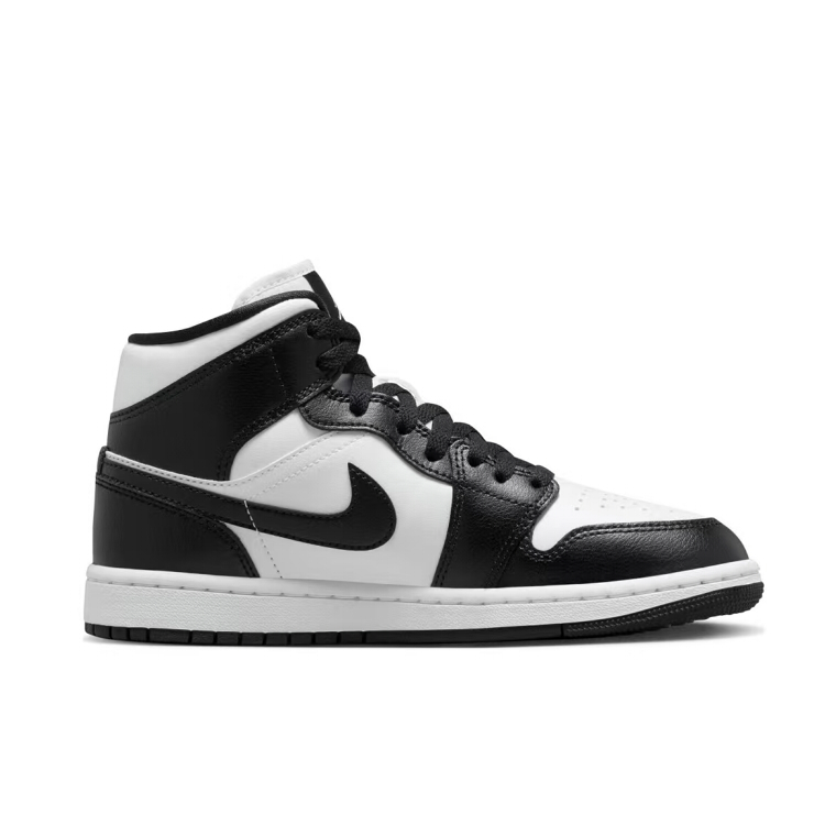 Jordan Air Jordan 1 Wear resistant And Lightweight Mid top Vintage Basketball Shoes Women’s Black