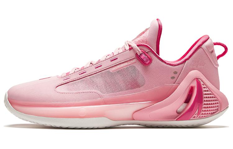 Anta Anta GH4 Valentine's Day color matching, comfortable and versatile, shock-absorbing, wear-resistant and breathable, low-top, nitrogen technology, basketball shoes, men's pink
