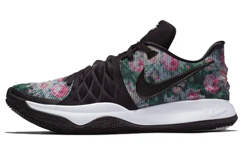 Nike Kyrie Low 1 Floral Flower Mesh Shock Absorbing, Anti-slip and Wear Resistant Low Top Practical Basketball Shoes Men's Black Color