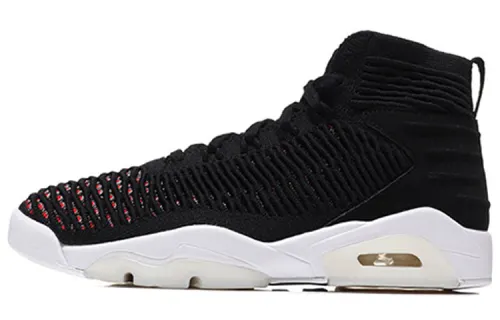 Jordan Air Jordan 23 Flyknit Elevation shock-absorbing anti-slip support high-top retro basketball shoes men's black and white