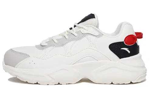 ANTA Training Shoes Women's Low Top Ivory White/once Gray/navy Black