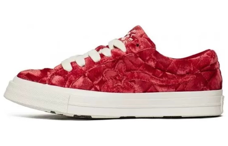 One Star Golf Le Fleur x One Star Converse 'Quilted Velvet Cherry'