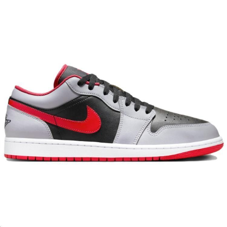 Jordan 1 Low Black Light Smoke Grey Gym Red