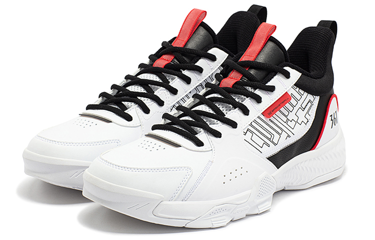 361° Game Ready Mesh, Synthetic Leather Cushioning Slip Resistant Abrasion Resistant Low top Basketball Shoes Men’s