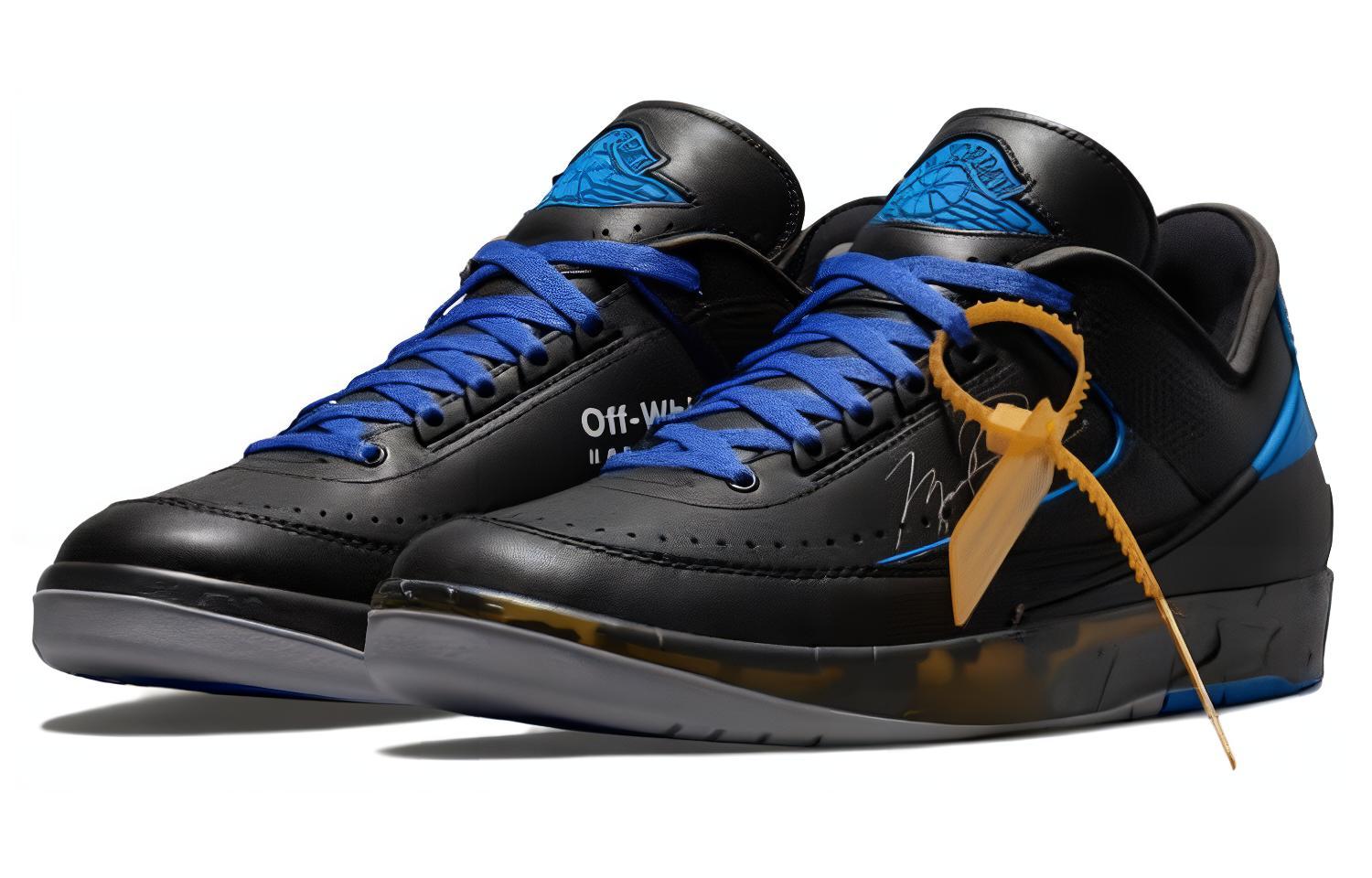 OFF-WHITE X Jordan Air Jordan 2 Retro Low Black And Varsity Royal