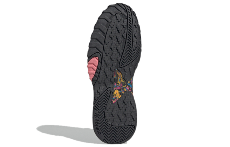 Женские кроссовки adidas Streetball (черно-желтые) — фото 6