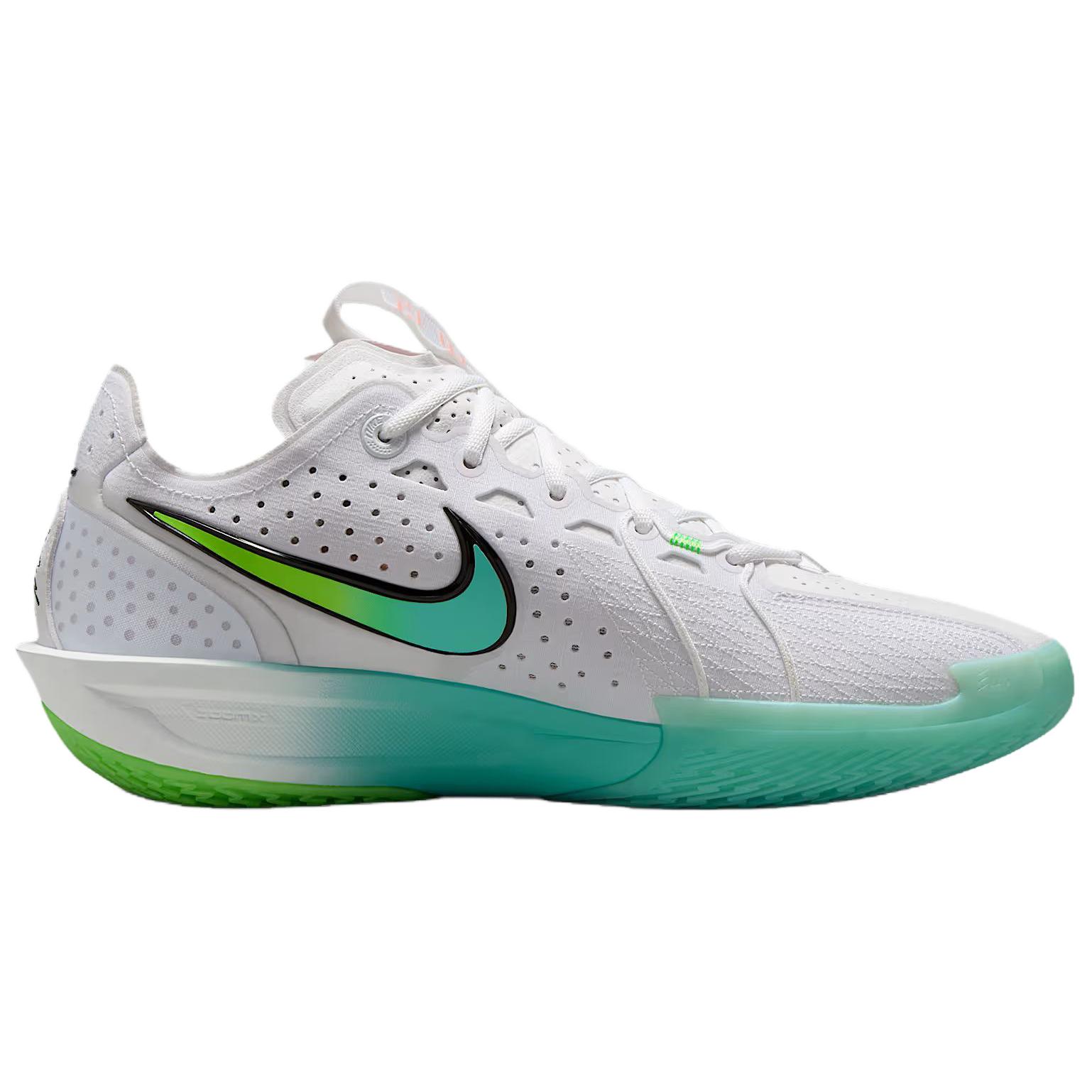 Nike G.T. Cut 3 Low top Basketball Shoes Unisex White Green