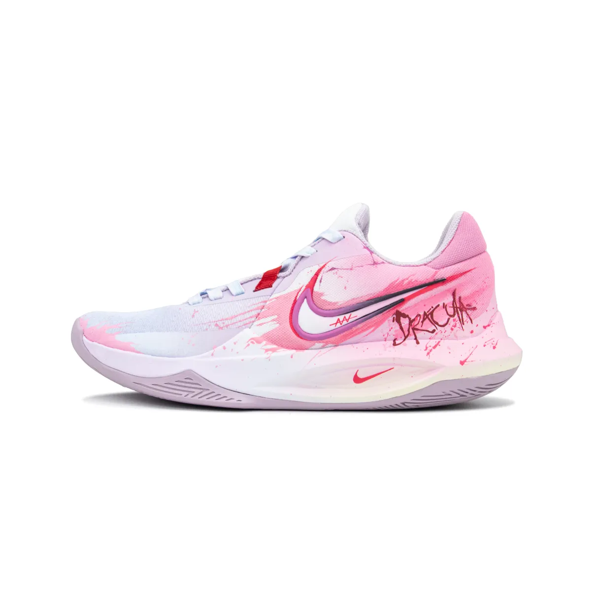 Nike Precision 6 Starry Nostalgia Game Ready Abrasion Resistant Low top Basketball Shoes Men's Rose Red
