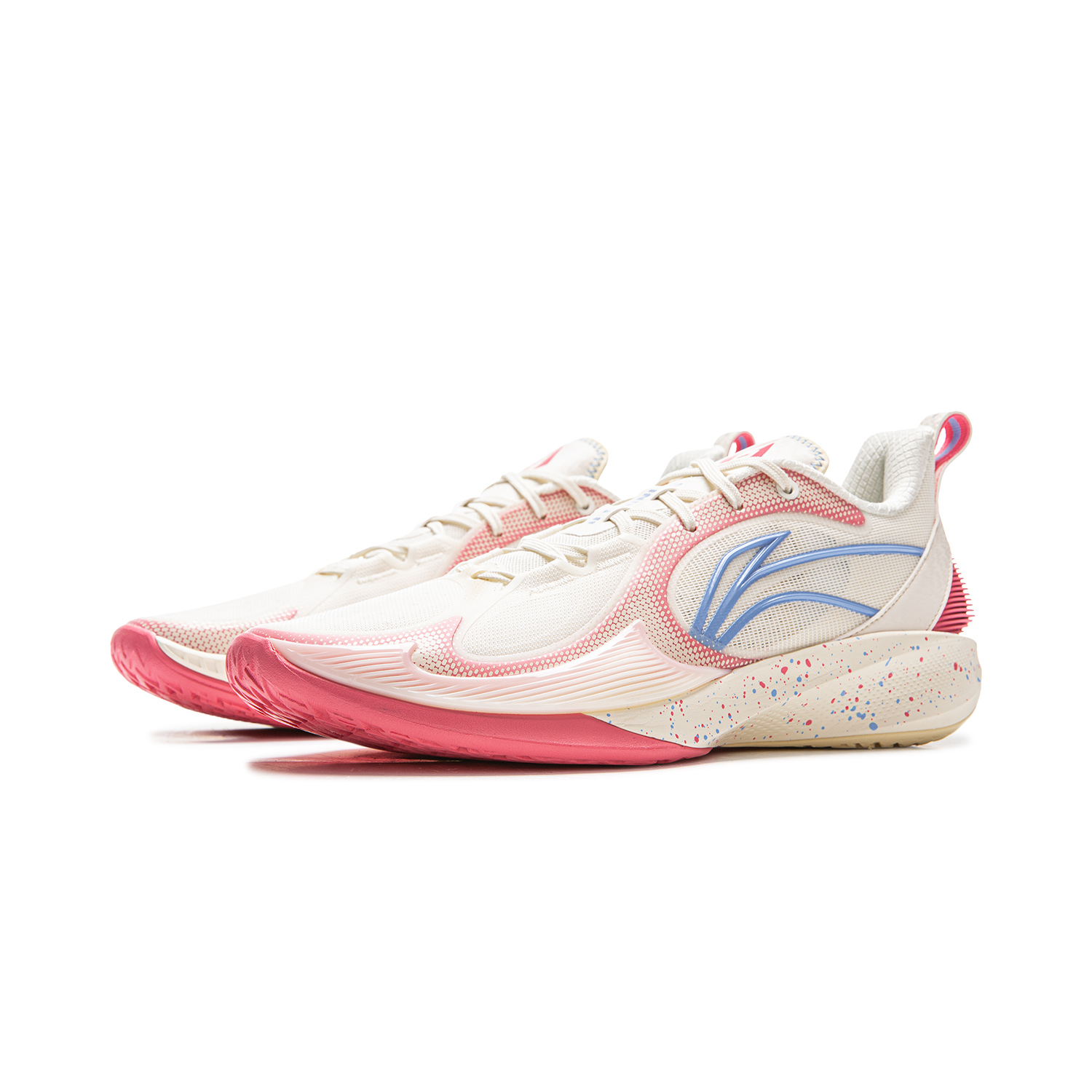 Li Ning Speed 2V2 Cushioning Slip Resistant Abrasion Resistant Breathable Lightweight Low top Basketball Shoes Men’s