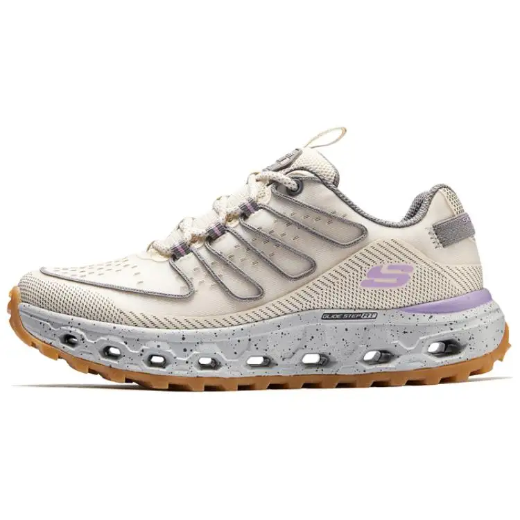 Skechers Glide Step Cloud Sea Low top Mountaineering Shoes Women's Beige Purple