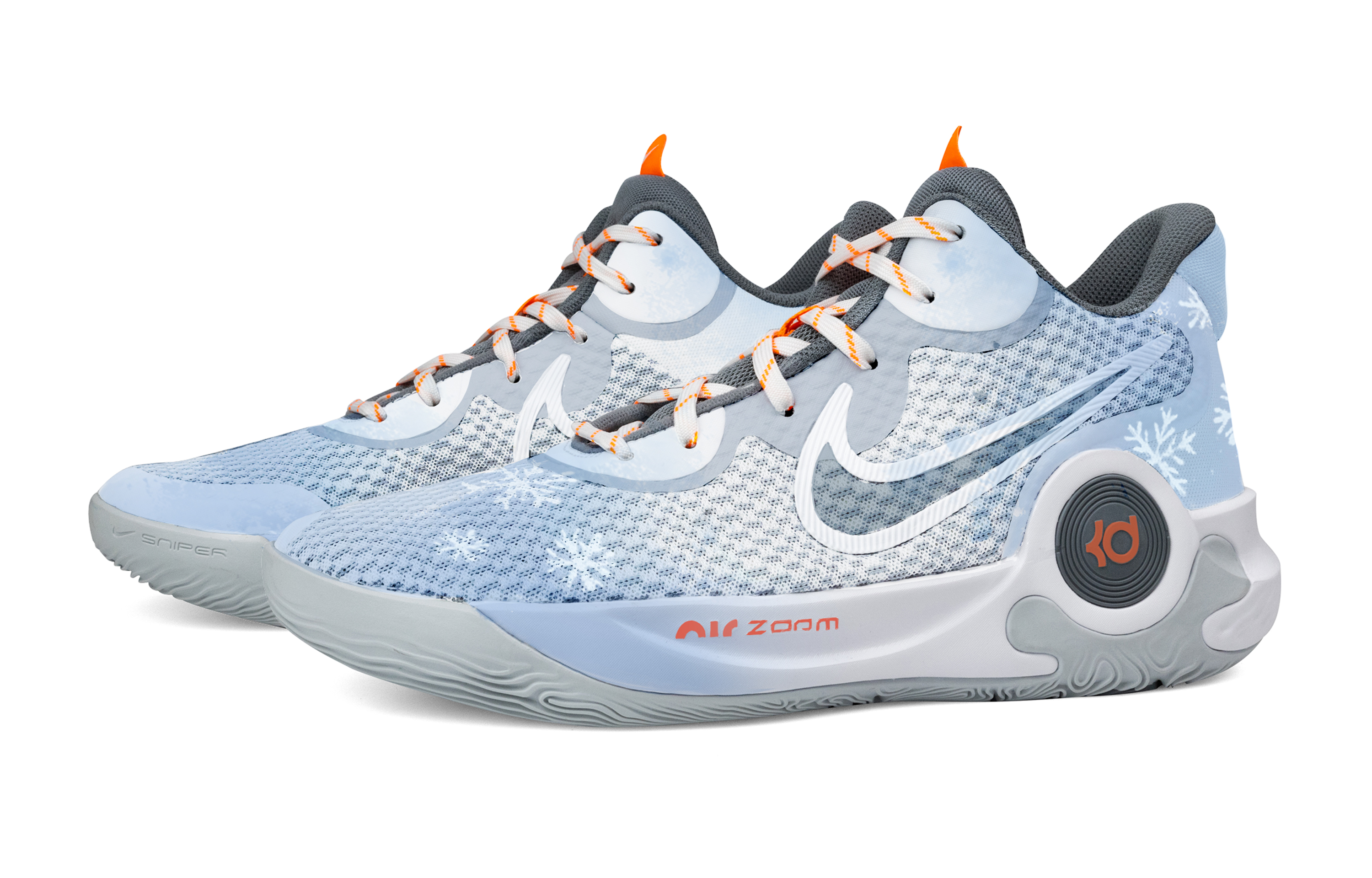 Nike KD Trey 5 IX Cushioning Abrasion Resistant Impact Resistant Super Light Mid top Basketball Shoes Unisex Sky Blue