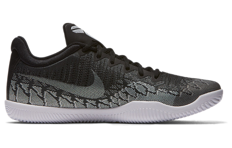 Мужские кроссовки Nike Mamba Rage Anthracite (черно-белые) — Чёрныйбелый — фото 2