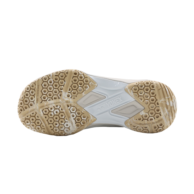 YONEX Textile, Synthetic Leather Low top Badminton Shoes Unisex Light Beige