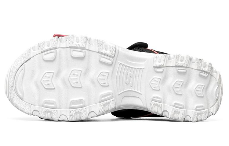 Женские сандалии Skechers D'LITES 1.0 (черно-розовые) — Чёрный / розовыйкрасный — фото 4