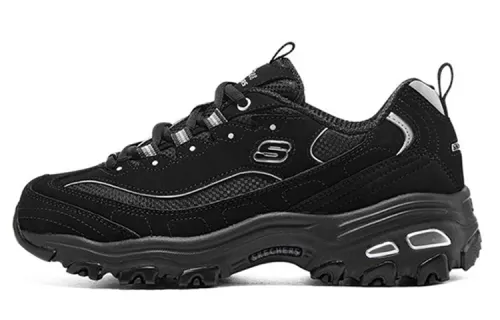 Skechers D'lites Black Silver Women's