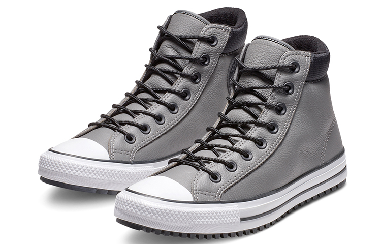 Ботинки Converse Chuck Taylor All Star PC Leather (серые) — фото 3