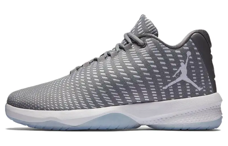 Jordan B. Fly 'Bred' Cushioning Slip Resistant Low top Vintage Basketball Shoes Men's Gray
