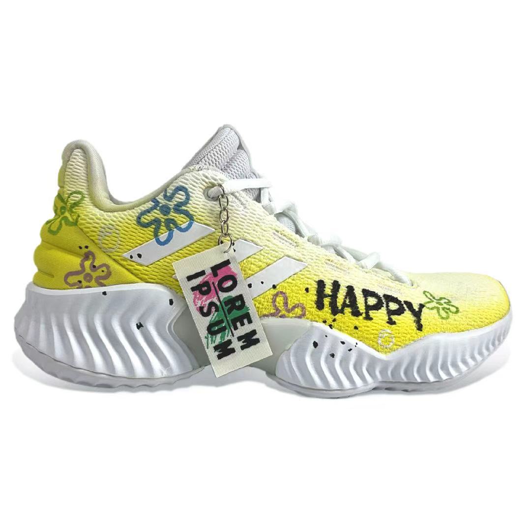 Adidas Pro Bounce 2018 Ocean Twins Fabric Slip Resistant Abrasion Resistant Slip Resistant Abrasion Resistant Low top