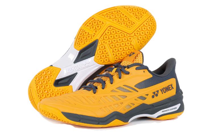 YONEX Cushioning, Wear Resistant Low top Badminton Shoes Unisex Yellow White