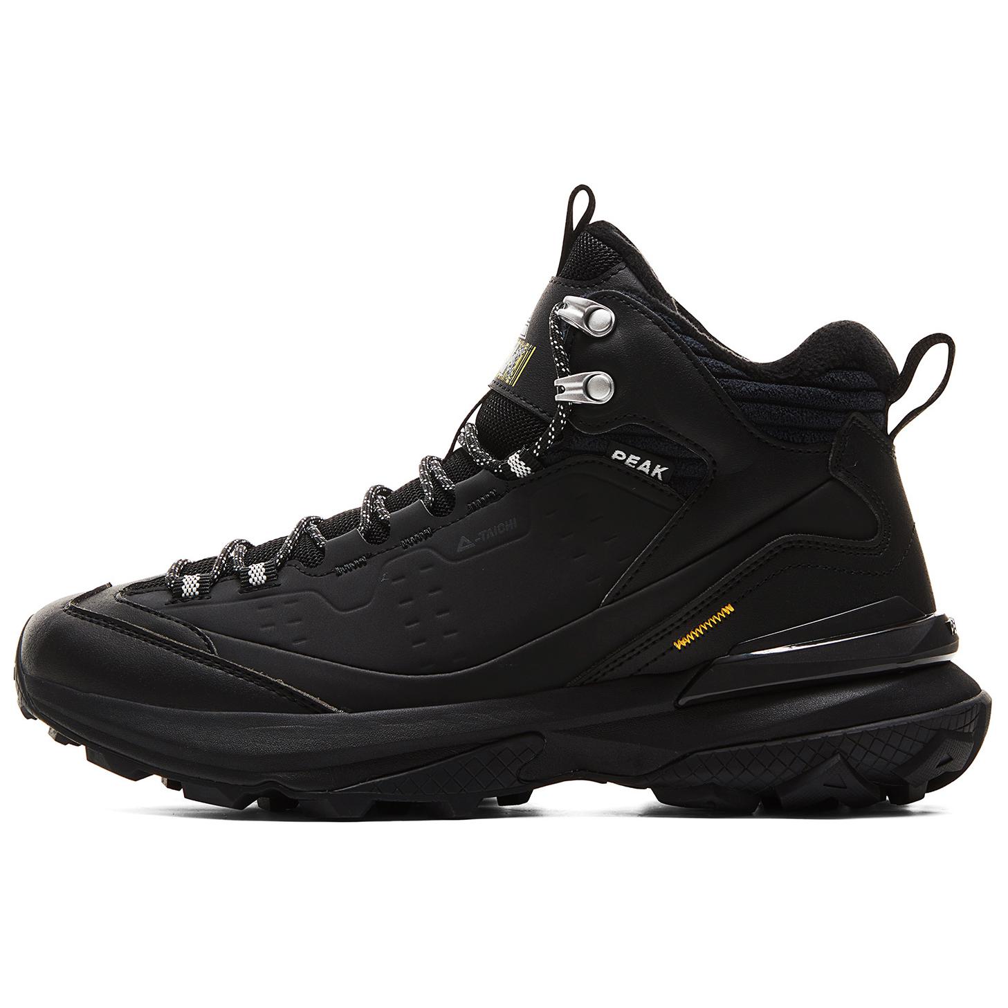 PEAK Cushioning Abrasion Resistant Rebound High top Mountaineering Shoes Men’s Black