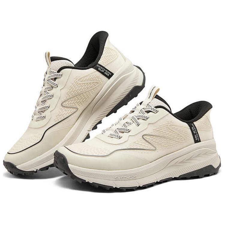 Skechers OUTDOOR MENS Trendy Low top Hiking Shoes Men’s White Black