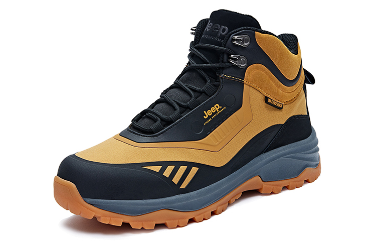 Jeep Mountaineering & Hiking Shoes Men’s High Top Orange Yellow