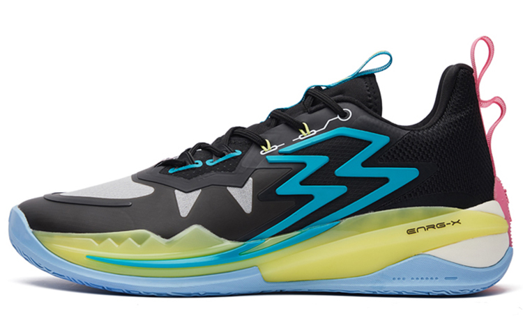 361° Big3 3.0 Earth Day Mesh Shock Absorbing Anti-Slip Wear Resistant Breathable Support Impact Resistant Low Top ENRG-X Basketball Shoes Men's Obsidian Black