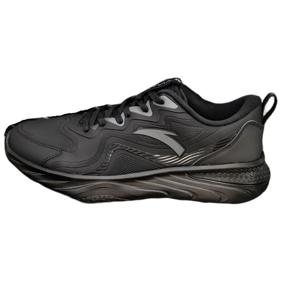 Anta Cushioning Slip Resistant Abrasion Resistant Lightweight Low top Training Shoes Men’s Black