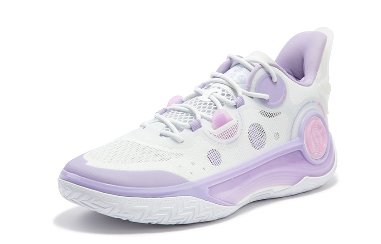 361° AG 4 SOAR Basketball Shoes Men’s Low Top 361 Degrees White/Digital Lavender